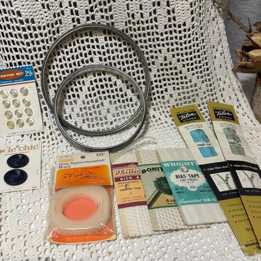 Vintage sewing notion collection